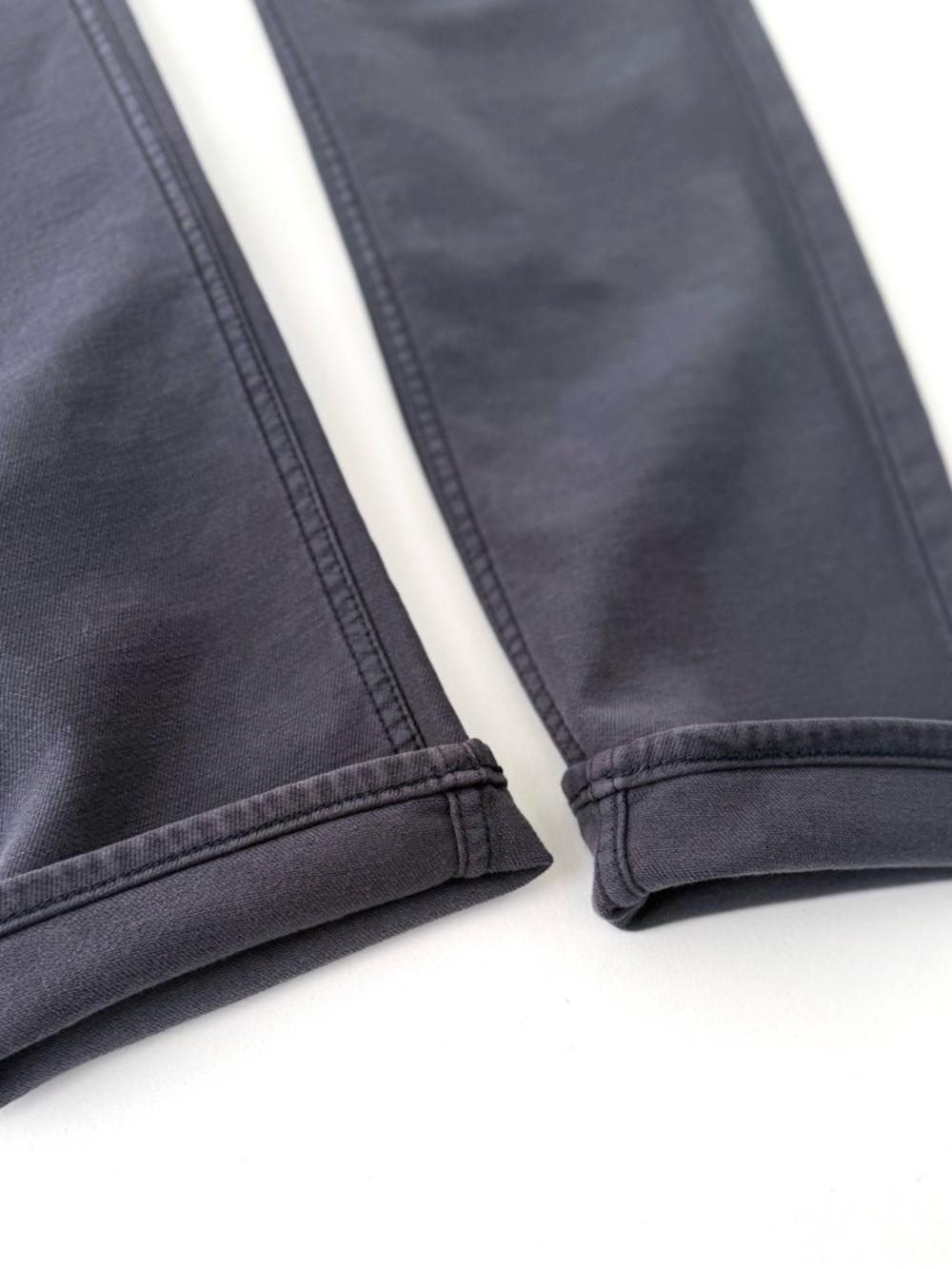 New Faherty Stretch Terry Five Pocket Pants Athletic Mens 33x34 New Blue Gray - Picture 10 of 13